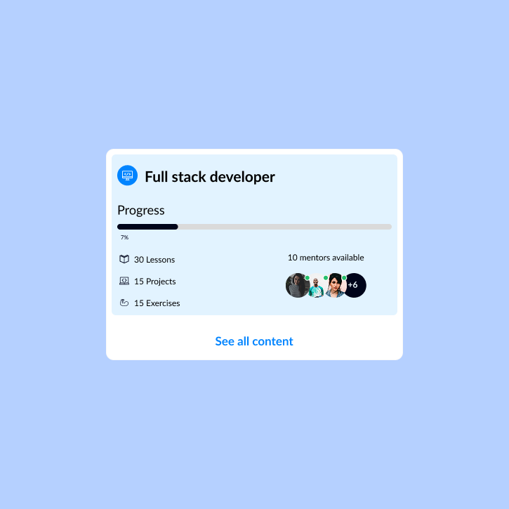 4Geeks UI detail
